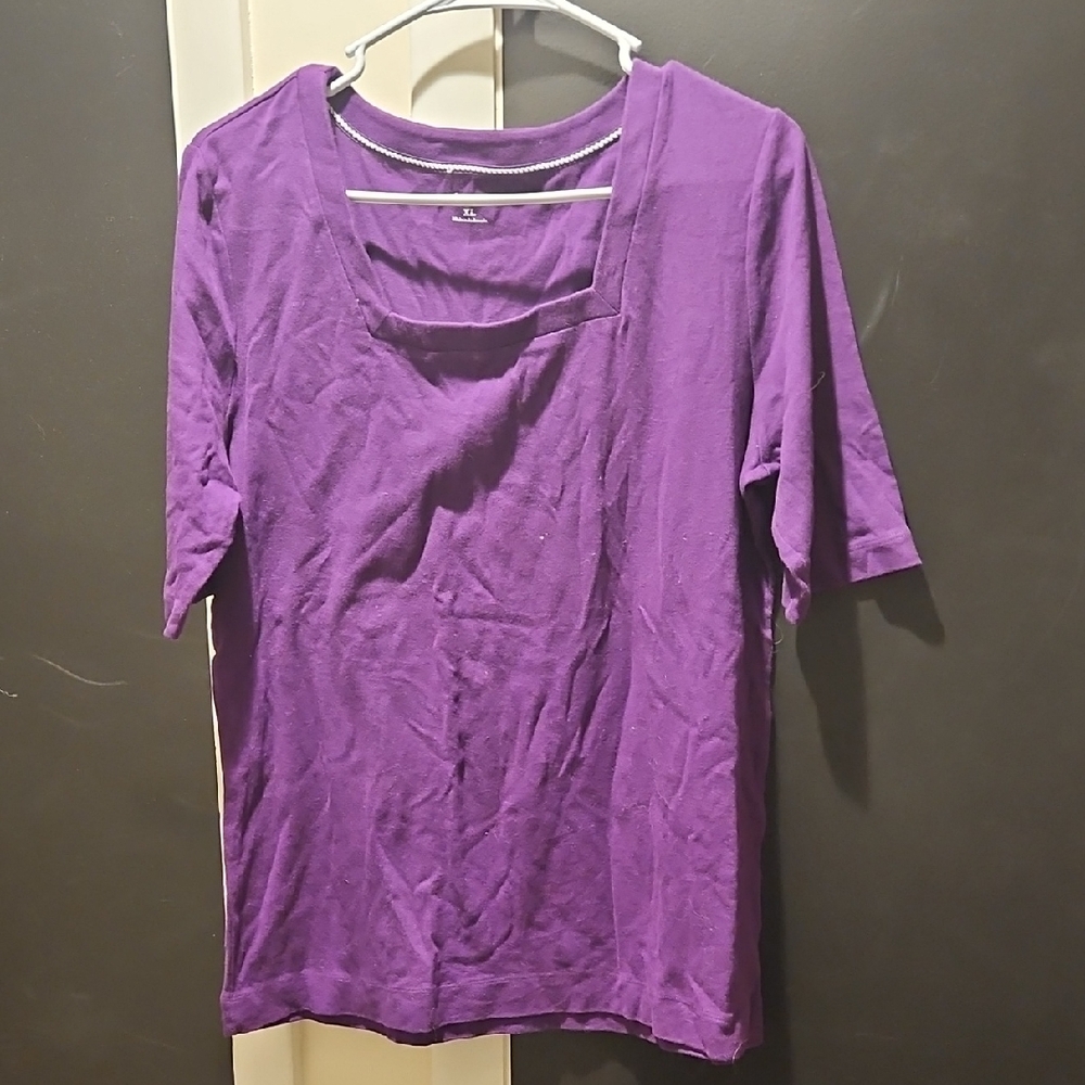 Croft & Barrow Women's Rich Purple Blouse